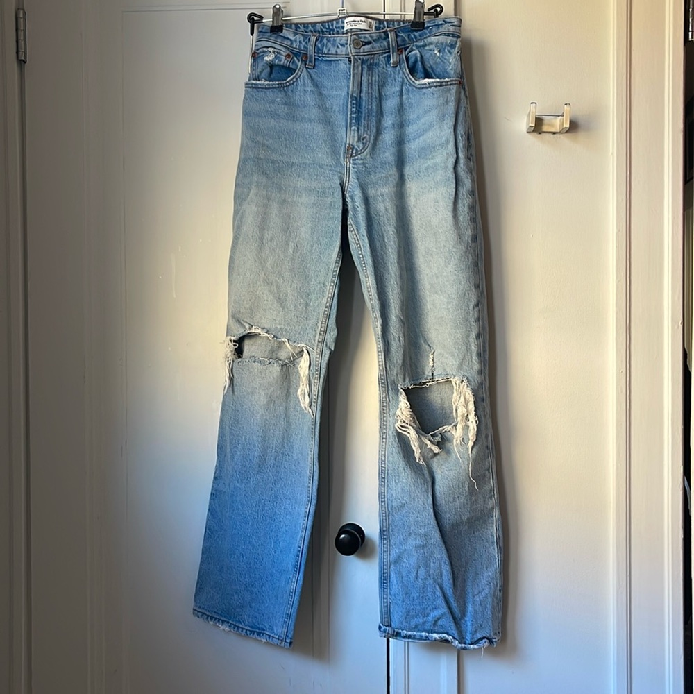 Abercrombie & Fitch curve love relaxed jean, high rise